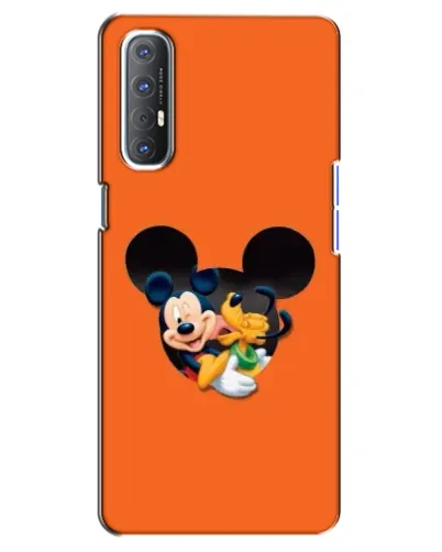 Чехол для OPPO Reno 3 Pro с картинкой «Сердце Микки Минни»