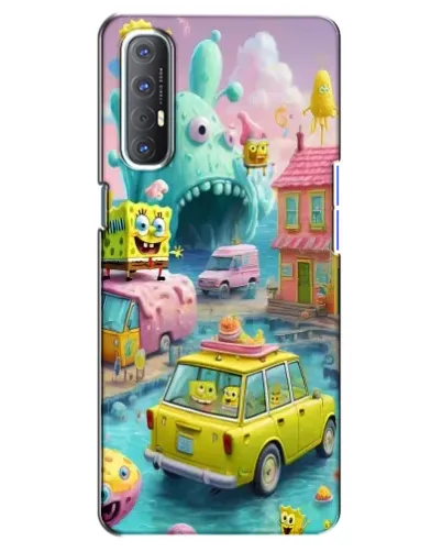 Чехол для OPPO Reno 3 Pro с картинкой «Монстр-трак приключения»