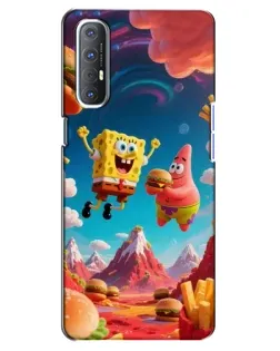 Чехол для OPPO Reno 3 Pro с картинкой «Космический фастфуд»