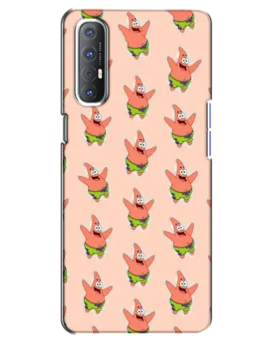 Чехол для OPPO Reno 3 Pro с картинкой «Патрик Стар паттерн»
