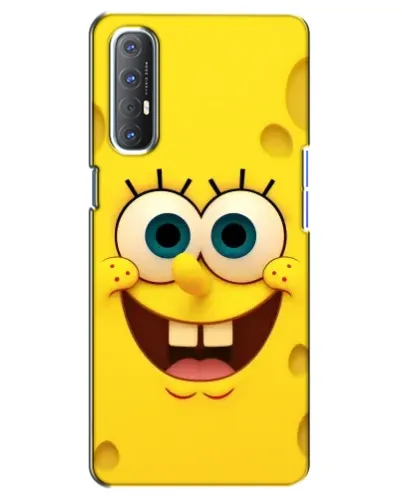 Чехол для OPPO Reno 3 Pro с картинкой «Губка Боб улыбка»
