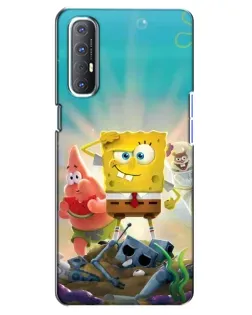 Чехол для OPPO Reno 3 Pro с картинкой «Спанч Боб победитель»