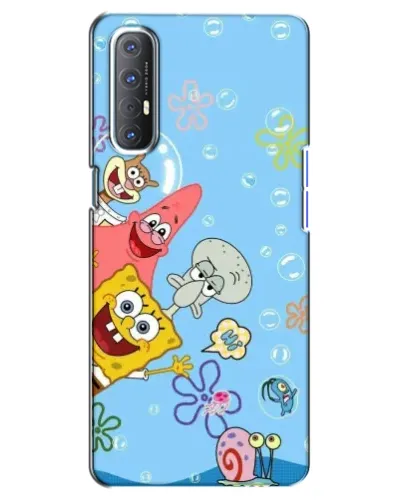 Чехол для OPPO Reno 3 Pro с картинкой «Веселые пузырьки»