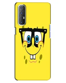 Чехол для OPPO Reno 3 Pro с картинкой «Минималистичный Спанч Боб»