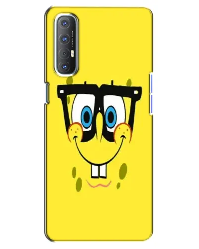 Чехол для OPPO Reno 3 Pro с картинкой «Минималистичный Спанч Боб» Чехол для OPPO Reno 3 Pro с картинкой «Минималистичный Спанч Боб»