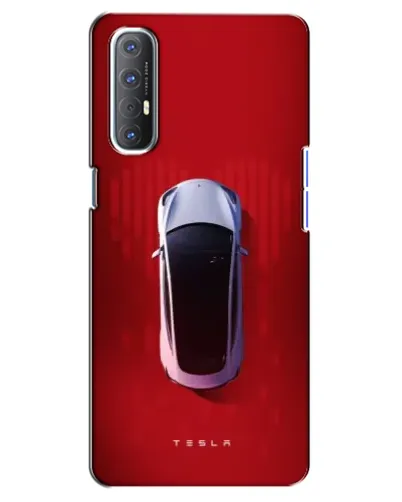 Чехол для OPPO Reno 3 Pro с картинкой «Tesla Top View»