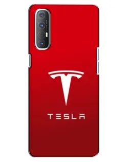 Чехол для OPPO Reno 3 Pro с картинкой «Tesla Red Classic»