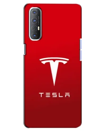 Чехол для OPPO Reno 3 Pro с картинкой «Tesla Red Classic»