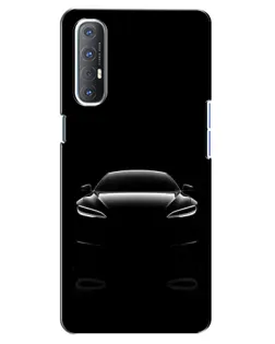 Чехол для OPPO Reno 3 Pro с картинкой «Силуэт Tesla Night»