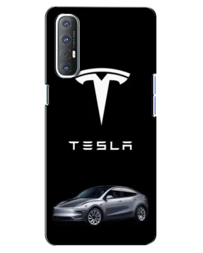 Чехол для OPPO Reno 3 Pro с картинкой «Tesla Model Y»