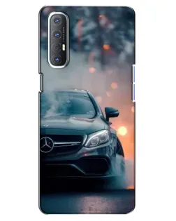Чехол для OPPO Reno 3 Pro с картинкой «Mercedes — ночной город»