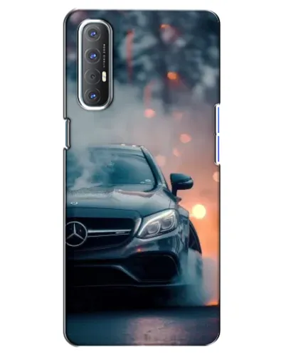 Чехол для OPPO Reno 3 Pro с картинкой «Mercedes — ночной город» Чехол для OPPO Reno 3 Pro с картинкой «Mercedes — ночной город»