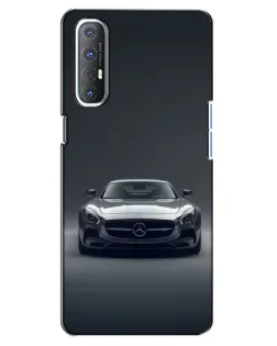 Чехол для OPPO Reno 3 Pro с картинкой «Mercedes на черном»