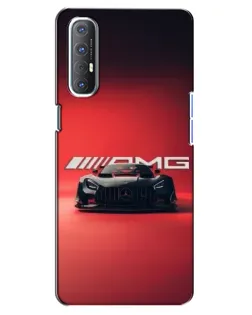 Чехол для OPPO Reno 3 Pro с картинкой «Mercedes AMG — красная линия»