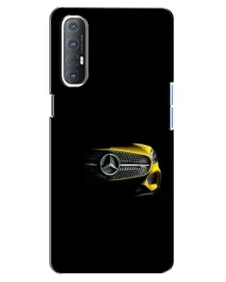 Чехол для OPPO Reno 3 Pro с картинкой «Mercedes — ретро стиль»