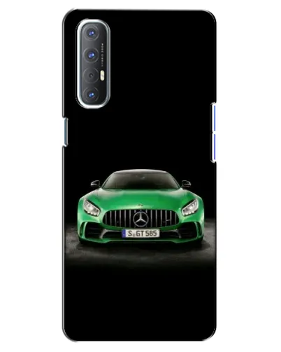 Чехол для OPPO Reno 3 Pro с картинкой «Mercedes — неоновый лого» Чехол для OPPO Reno 3 Pro с картинкой «Mercedes — неоновый лого»