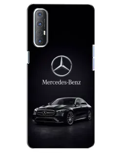 Чехол для OPPO Reno 3 Pro с картинкой «Mercedes — решетка радиатора»