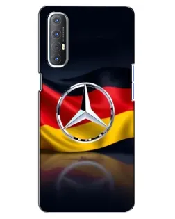 Чехол для OPPO Reno 3 Pro с картинкой «Mercedes — флаг Германии»