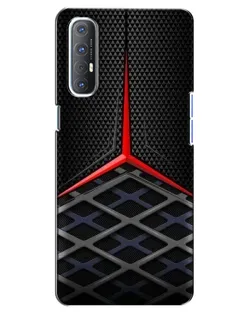 Чехол для OPPO Reno 3 Pro с картинкой «Mercedes Carbon Grid»