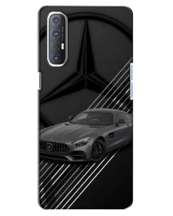 Чехол для OPPO Reno 3 Pro с картинкой «Mercedes AMG — графика»