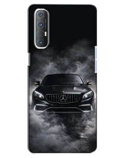 Чехол для OPPO Reno 3 Pro с картинкой «Mercedes в дыму»