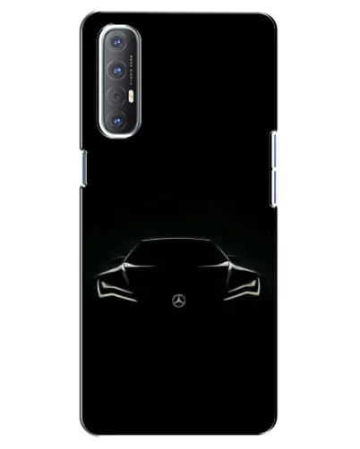 Чехол для OPPO Reno 3 Pro с картинкой «Mercedes — силуэт авто» Чехол для OPPO Reno 3 Pro с картинкой «Mercedes — силуэт авто»