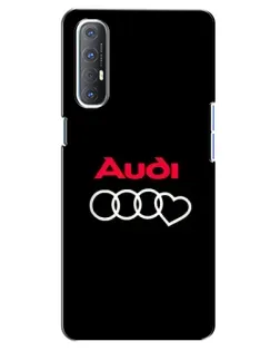 Чехол для OPPO Reno 3 Pro с картинкой «Логотип Audi Heart»
