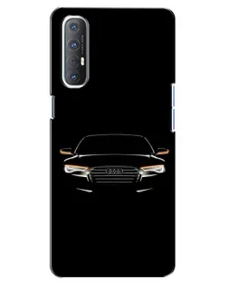 Чехол для OPPO Reno 3 Pro с картинкой «Audi — ночной контур»