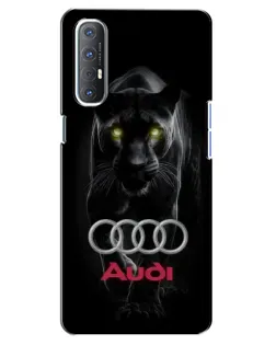 Чехол для OPPO Reno 3 Pro с картинкой «Пантера и Audi»