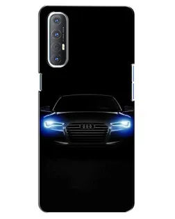 Чехол для OPPO Reno 3 Pro с картинкой «Audi в неоне»