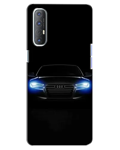 Чехол для OPPO Reno 3 Pro с картинкой «Audi в неоне» Чехол для OPPO Reno 3 Pro с картинкой «Audi в неоне»
