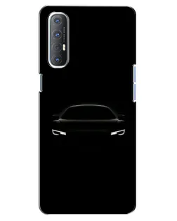 Чехол для OPPO Reno 3 Pro с картинкой «Взгляд Audi в темноте»