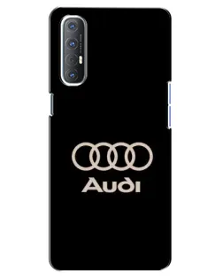 Чехол для OPPO Reno 3 Pro с картинкой «Audi — золотой логотип»