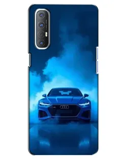 Чехол для OPPO Reno 3 Pro с картинкой «Audi — голубая энергия»