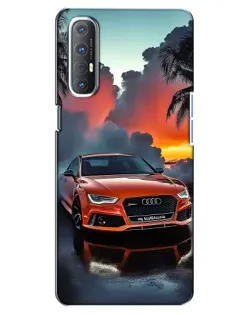 Чехол для OPPO Reno 3 Pro с картинкой «Audi — закат»