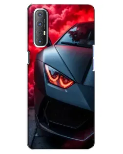 Чехол для OPPO Reno 3 Pro с картинкой «Lamborghini красное сияние» Чехол для OPPO Reno 3 Pro с картинкой «Lamborghini красное сияние»