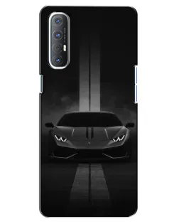 Чехол для OPPO Reno 3 Pro с картинкой «Lamborghini симметрия дорог»