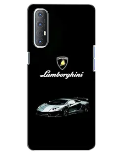 Чехол для OPPO Reno 3 Pro с картинкой «Логотип Lamborghini классика»