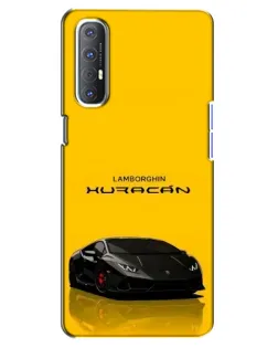 Чехол для OPPO Reno 3 Pro с картинкой «Lamborghini Huracan черный»