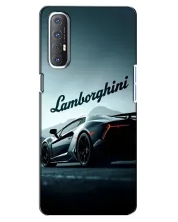 Чехол для OPPO Reno 3 Pro с картинкой «Классическая надпись Lamborghini»
