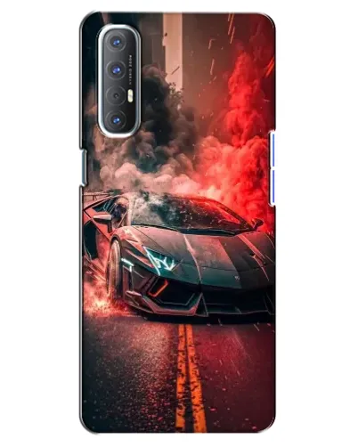 Чехол для OPPO Reno 3 Pro с картинкой «Lamborghini красный дым» Чехол для OPPO Reno 3 Pro с картинкой «Lamborghini красный дым»