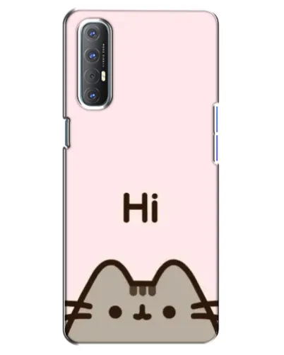 Чехол для OPPO Reno 3 Pro с картинкой «Пушин говорит Hi»