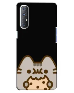 Чехол для OPPO Reno 3 Pro с картинкой «Пушин на черном»