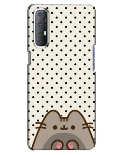 Чехол для OPPO Reno 3 Pro с картинкой «Пушин в горошек»