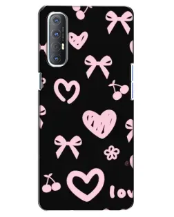 Чехол для OPPO Reno 3 Pro с картинкой «Сатиновый бант»