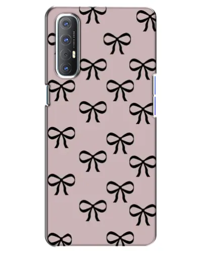 Чехол для OPPO Reno 3 Pro с картинкой «Черные бантики» Чехол для OPPO Reno 3 Pro с картинкой «Черные бантики»