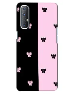 Чехол для OPPO Reno 3 Pro с картинкой «Контрастные банты»