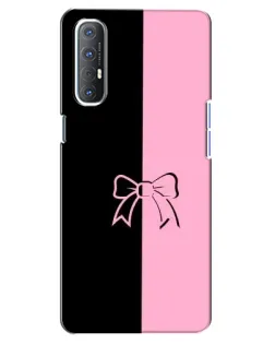 Чехол для OPPO Reno 3 Pro с картинкой «Половинки банта»