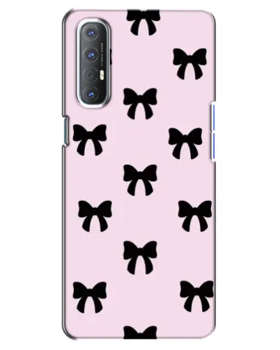 Чехол для OPPO Reno 3 Pro с картинкой «Черные банты Coquette» Чехол для OPPO Reno 3 Pro с картинкой «Черные банты Coquette»