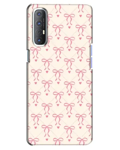 Чехол для OPPO Reno 3 Pro с картинкой «Розовые бантики Coquette» Чехол для OPPO Reno 3 Pro с картинкой «Розовые бантики Coquette»